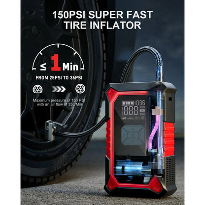 portable jump starter & inflator