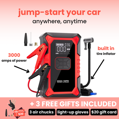 portable jump starter & inflator